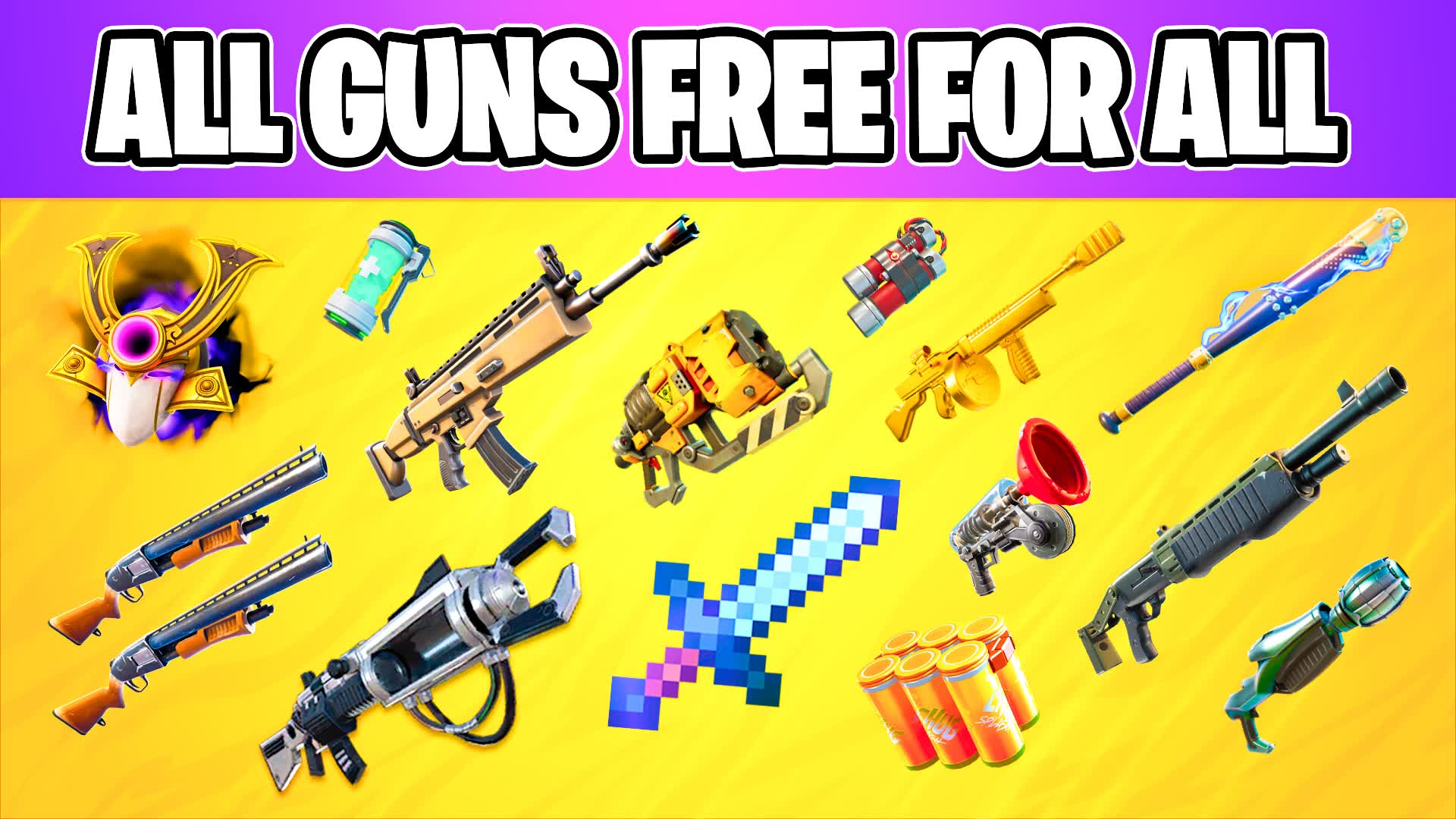 MEGA 1V1 ⭐ ALL GUNS ⭐ FREE FOR ALL