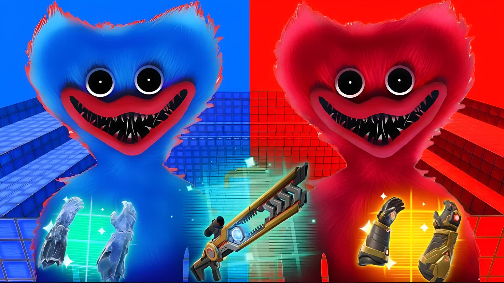 POPPY PLAYTIME RED VS BLUE SUPER