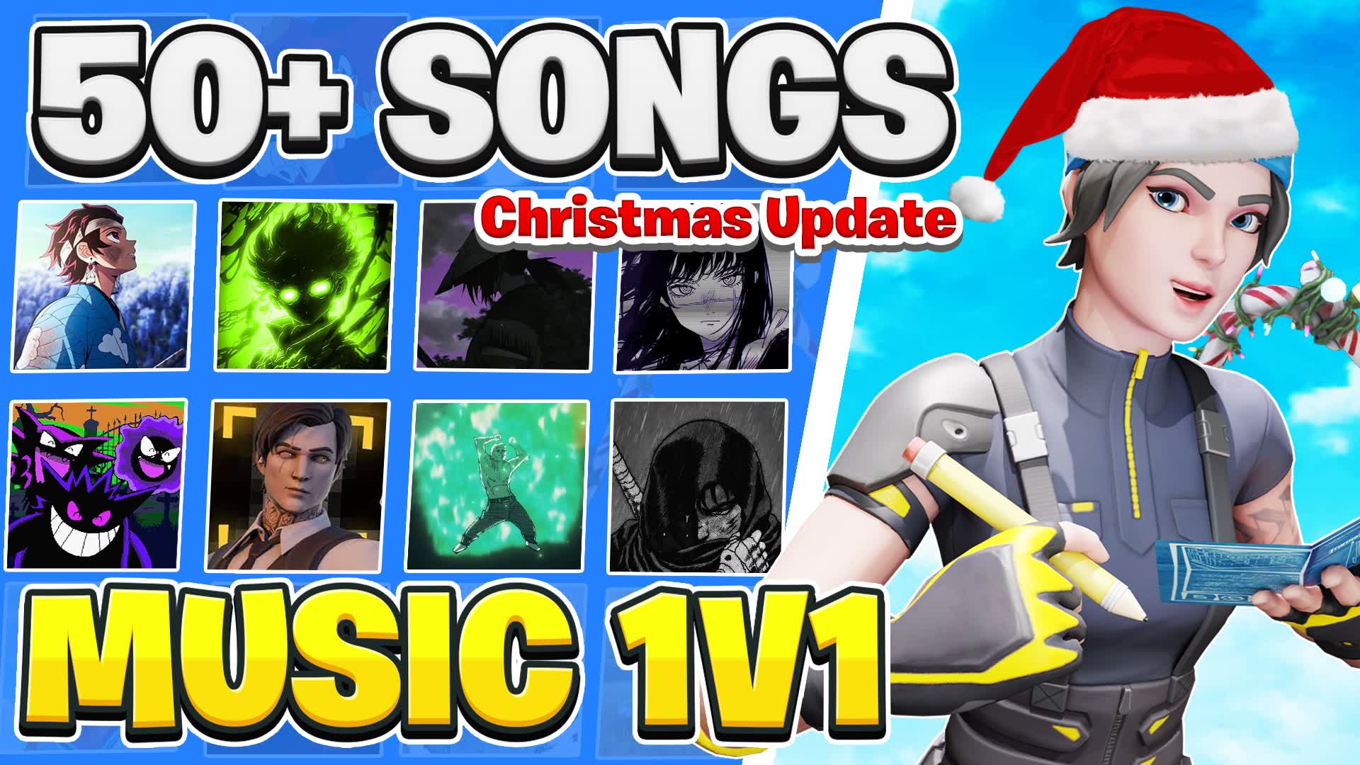 🏆BEST MUSIC 1V1✨ [50+ SONGS]
