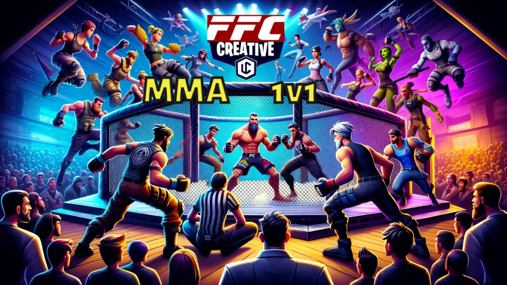 MMA 1V1 BUILD FIGHTS🥊🤼‍♂️