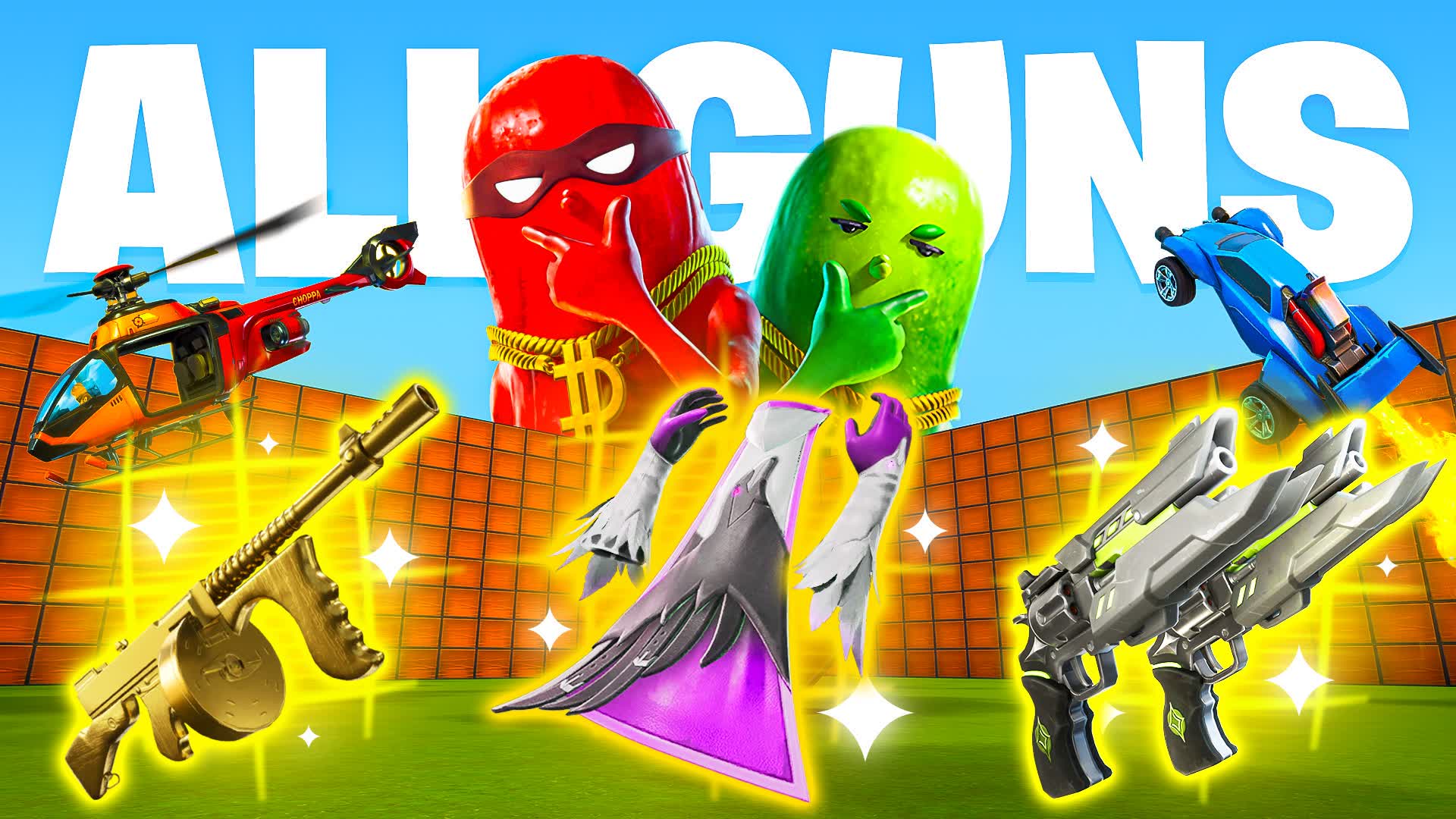 ALL WEAPONS & VEHICLES 1V1