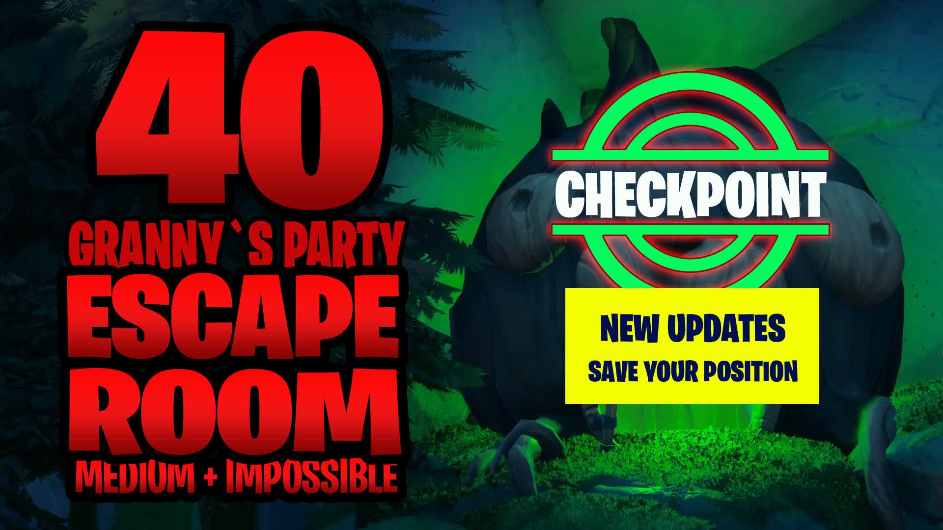 40 Escape Room Granny´s Party 😈