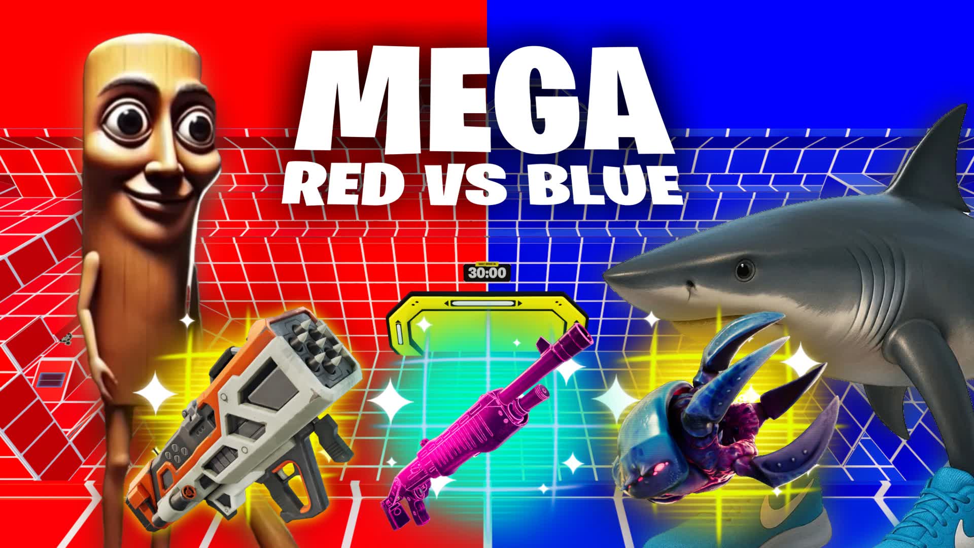 TUNG VS TRALALERO⭐ MEGA RED VS BLUE🔴🔵