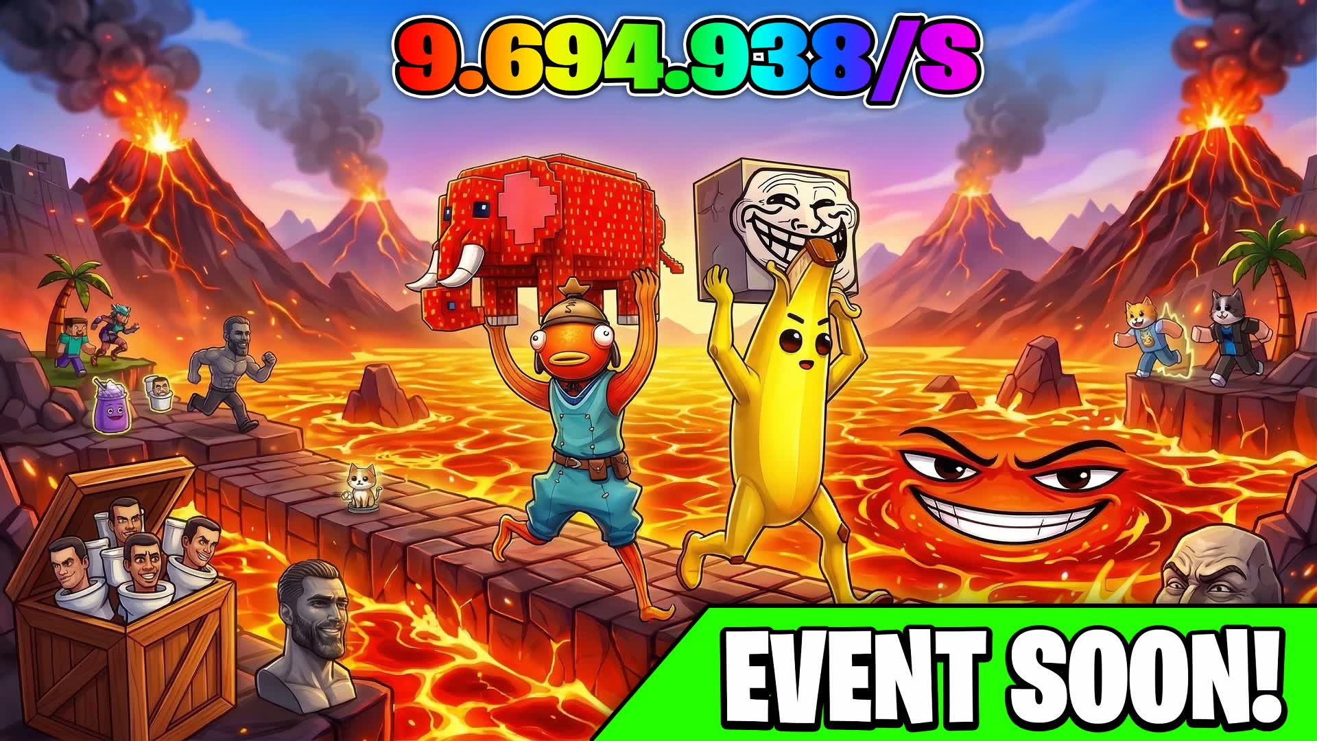 Survive LAVA BRAINROTS