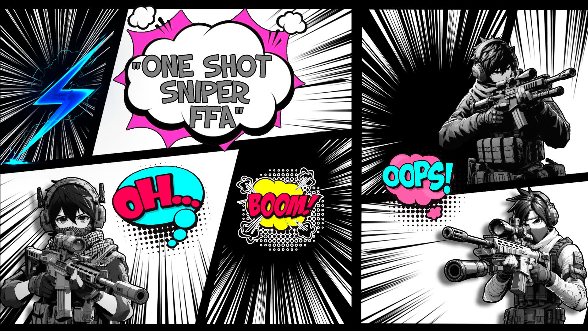 ONE SHOT SNIPER FFA NEON CITY