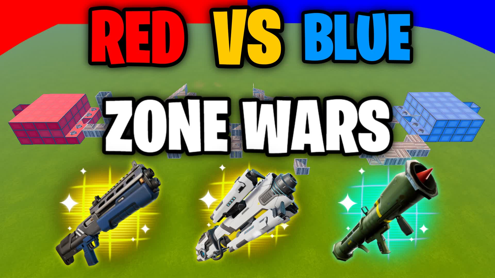 RED VS BLUE ZONEWARS🔴🔵 - (10v10)
