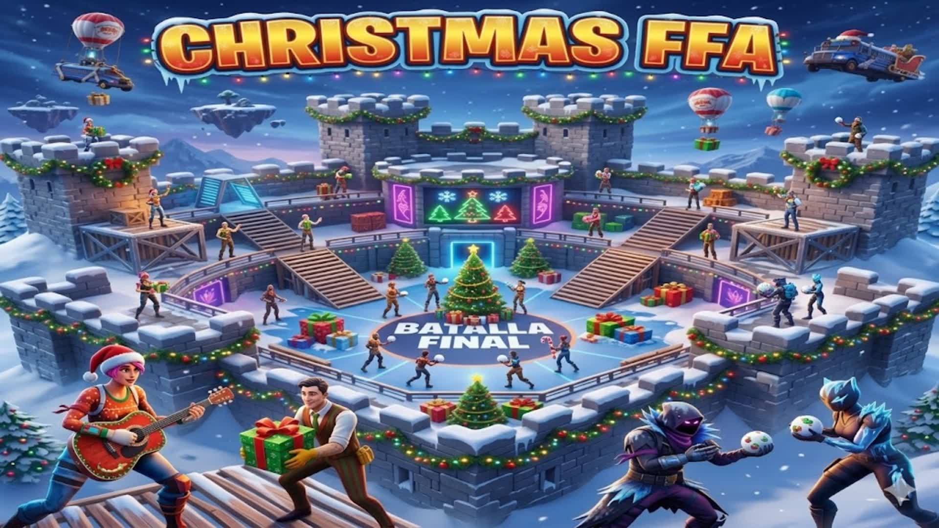 WILD 1V1 FFA CHRISTMAS🎄-  ALL GUNS 🎯
