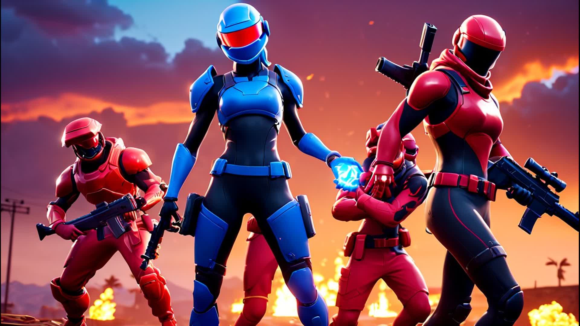 BLUE VS RED