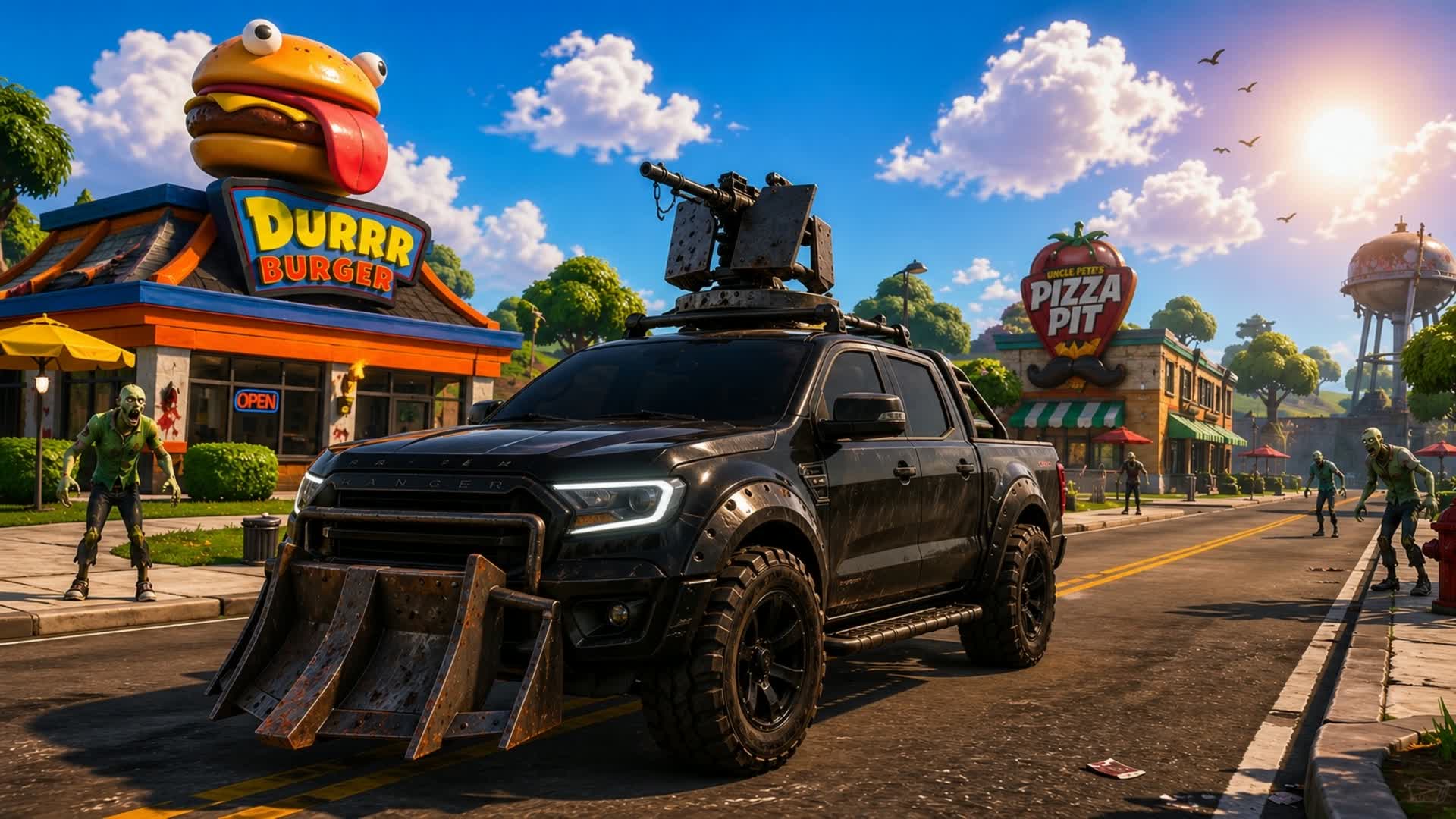 Food Fight Drive 🚗 FFA ⭐️ Zombies 🧟