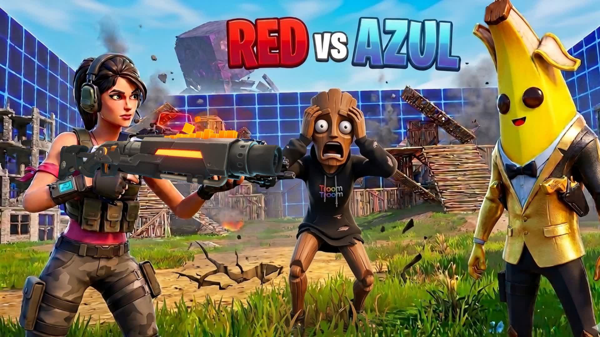 VERMELHO VS AZUL 🔴🔵 (TODAS AS ARMAS)