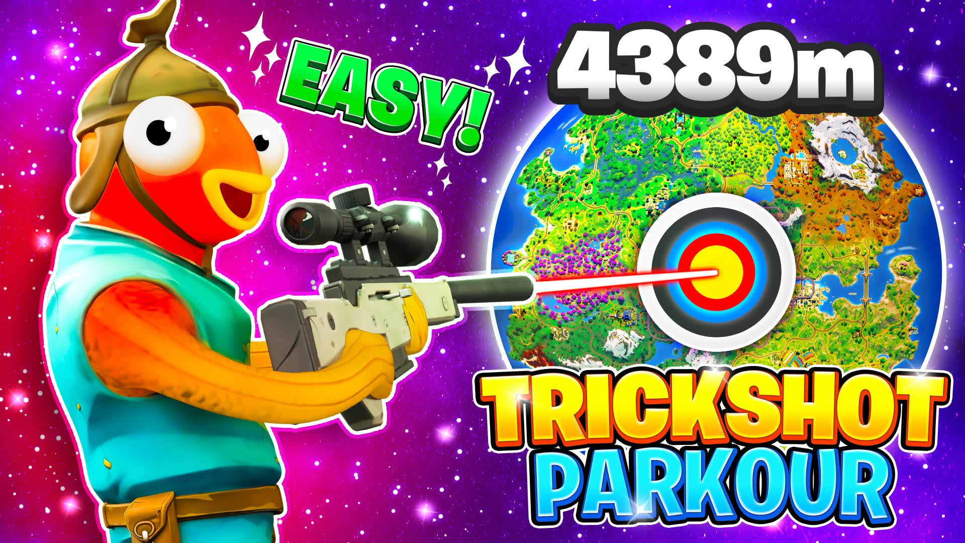 Galaxy TrickShot Parkour🎯