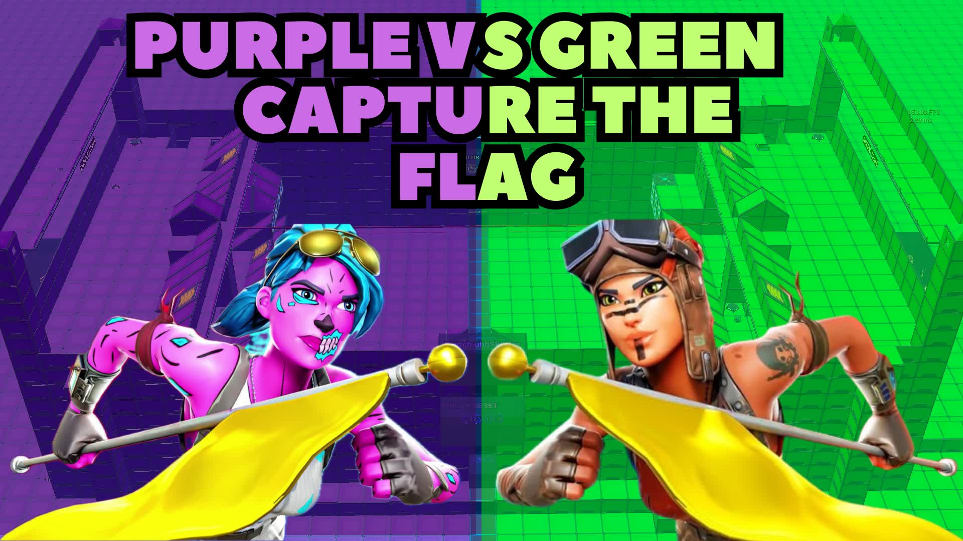 🟣PURPLE VS GREEN CAPTURE THE FLAG🟢