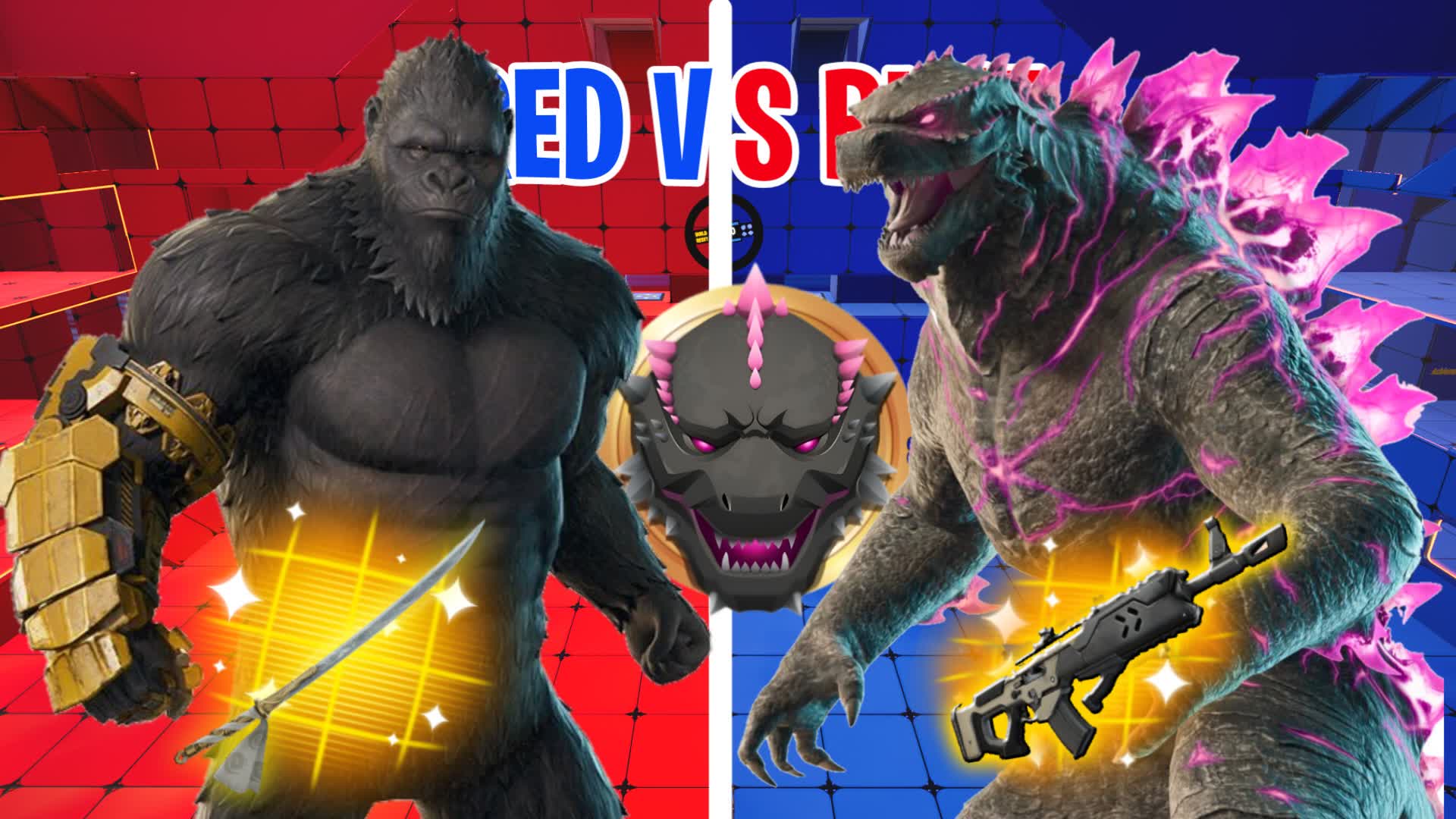 GODZILLA VS KING KONG RVB🔴🔵