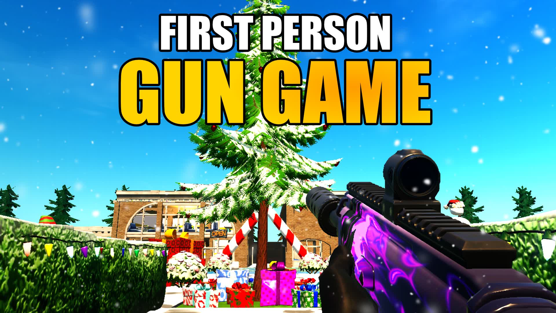 ❄️ WINTER FIRST PERSON 🔫 GUN GAME