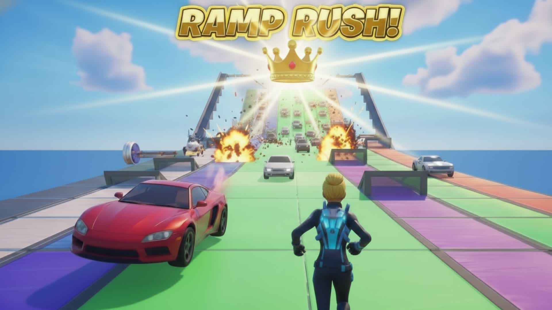 Mega Ramp: Players vs Cars 99% IMPOSIBLE