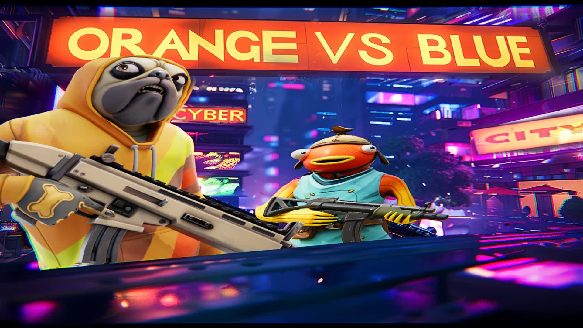 Orange VS Blue Cyber City
