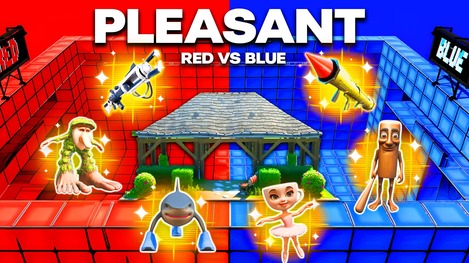 PLEASANT RED VS BLUE 🔴🔵