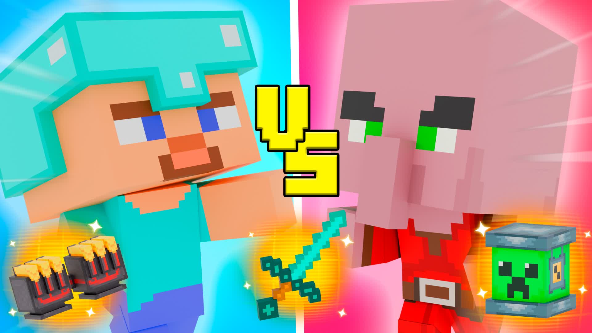 MINE RED VS BLUE🔴🔵