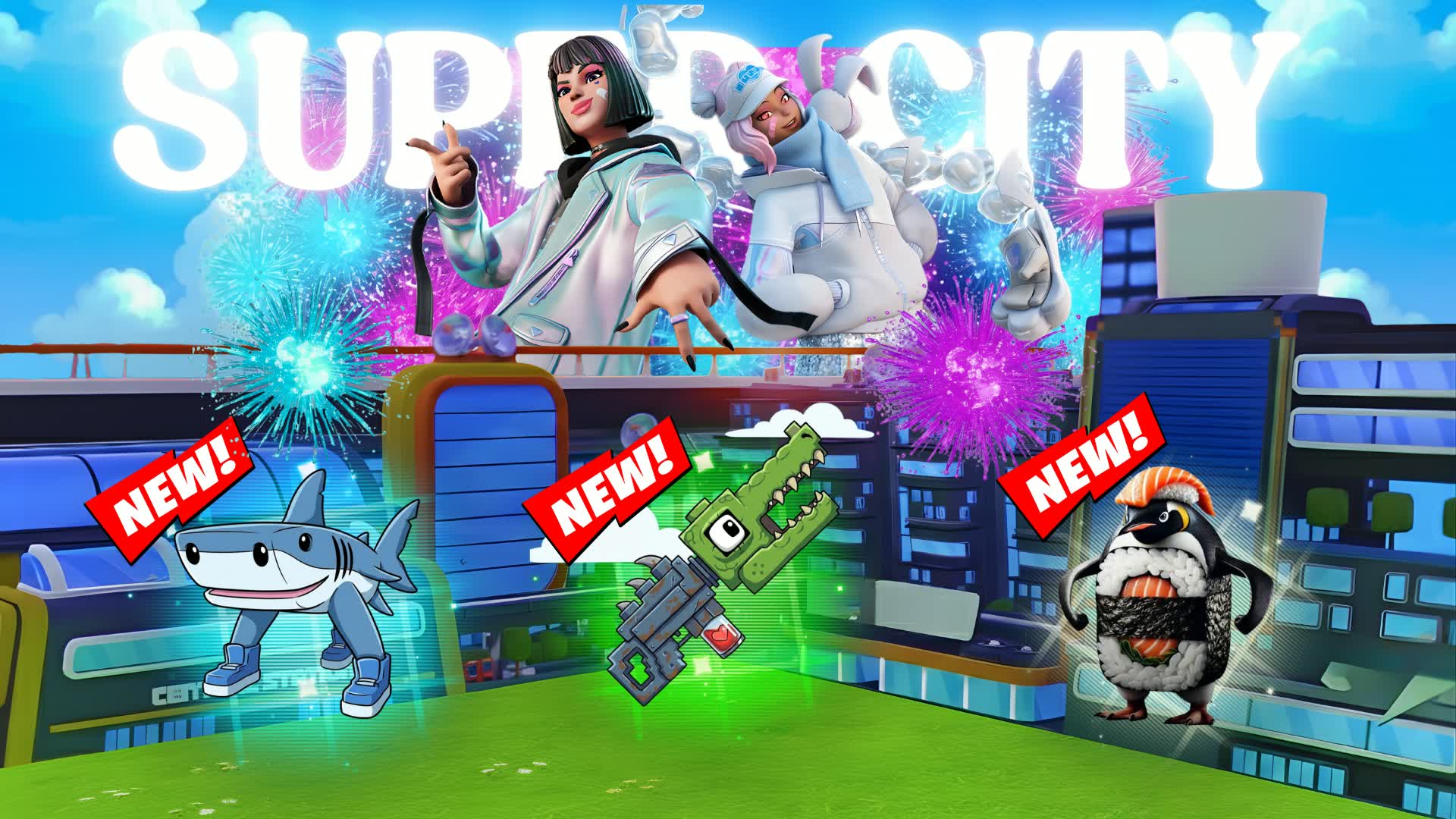 SUPER CITY 1V1 FFA - ALL GUNS & RIDES