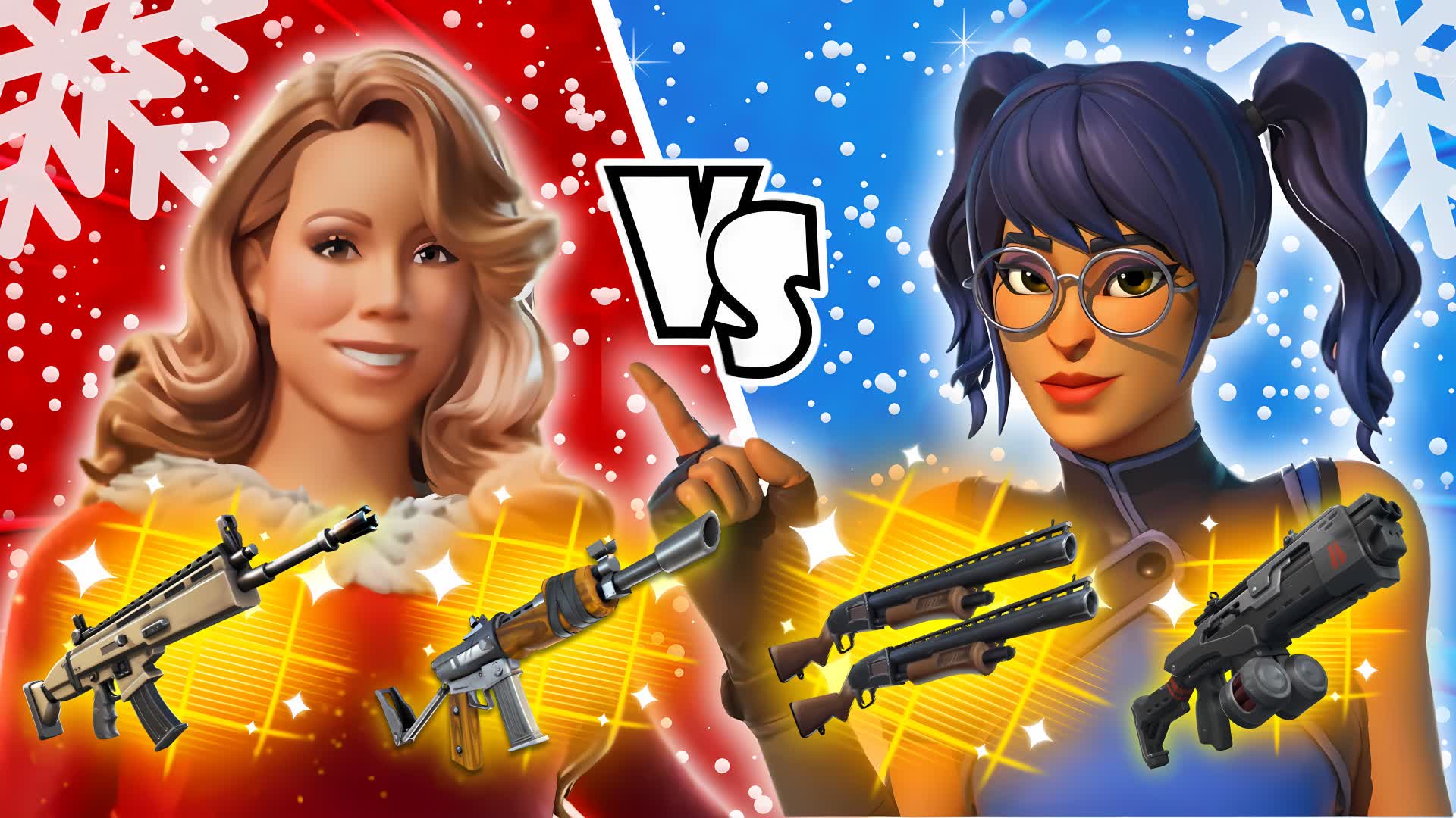ULTIMATE WINTER ❄️ RED VS BLUE 🔴🔵