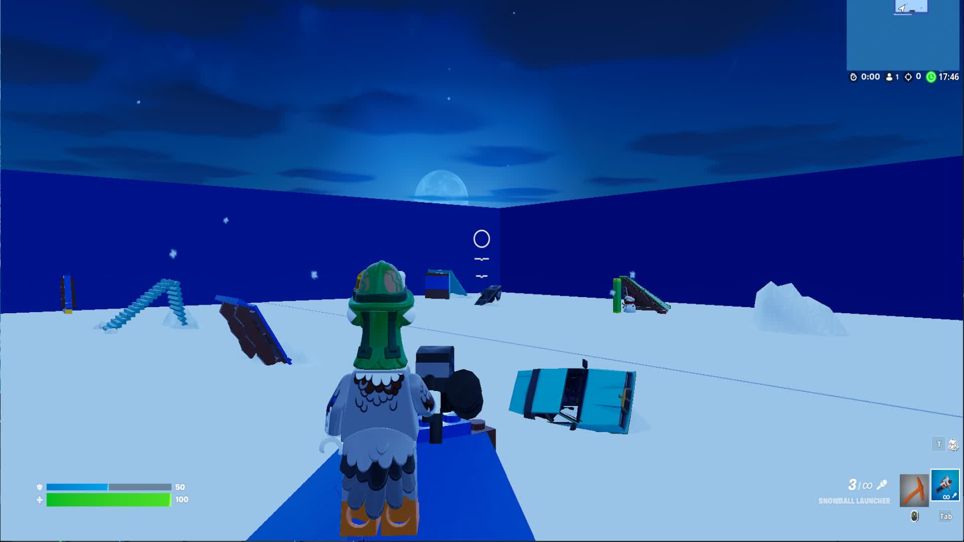 brick snowball fight