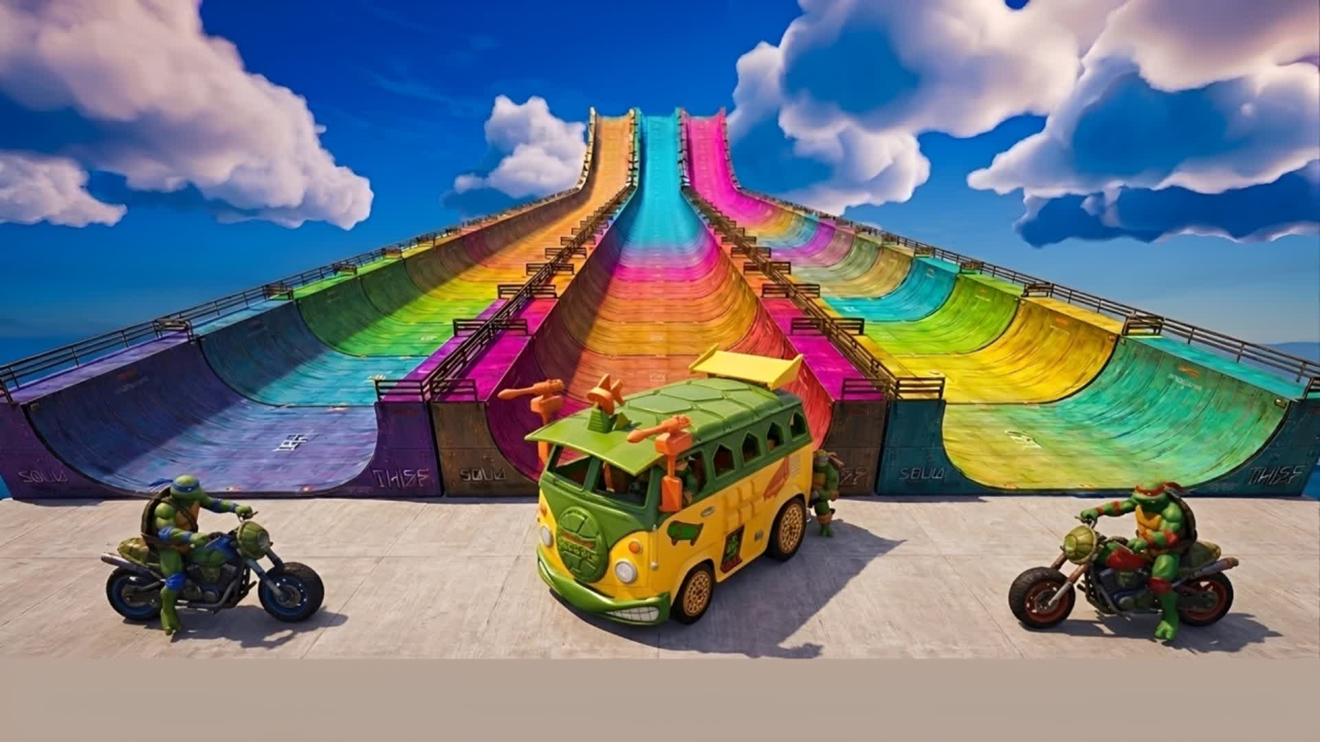 🐢 SUPER RAMP TURTLES 🚗