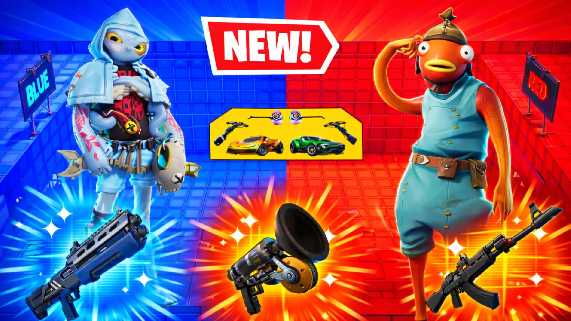 NEW OP WEAPONS 🔫RED VS BLUE🔴🔵