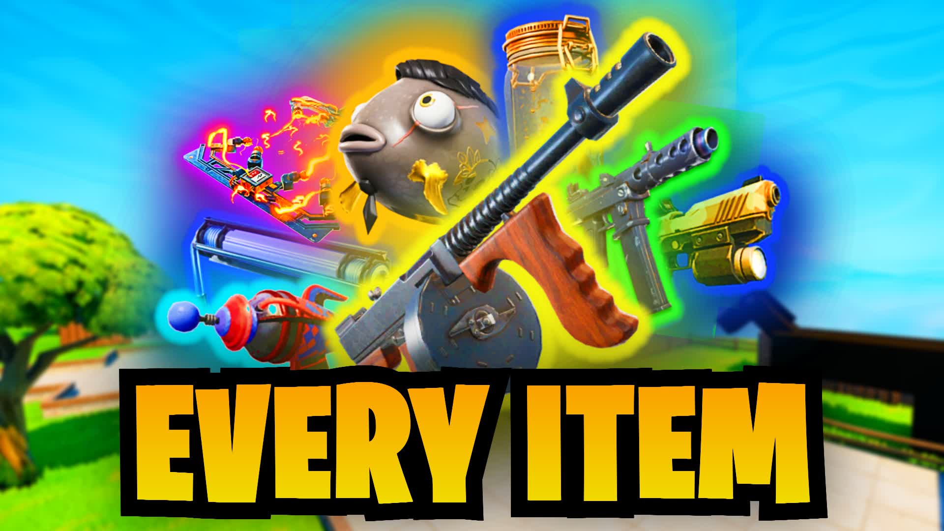 Literally🤯every🤯ITEM ever - Zone Wars!