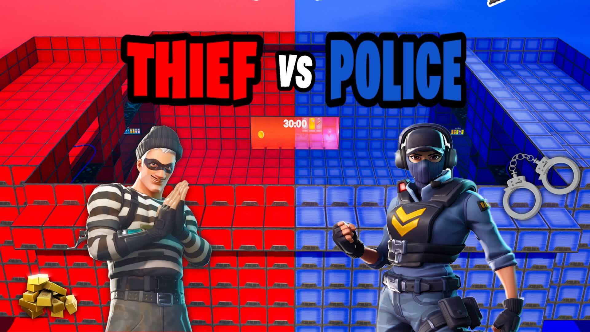THIEF VS POLICE 🔴🔵 (RED VS BLUE)