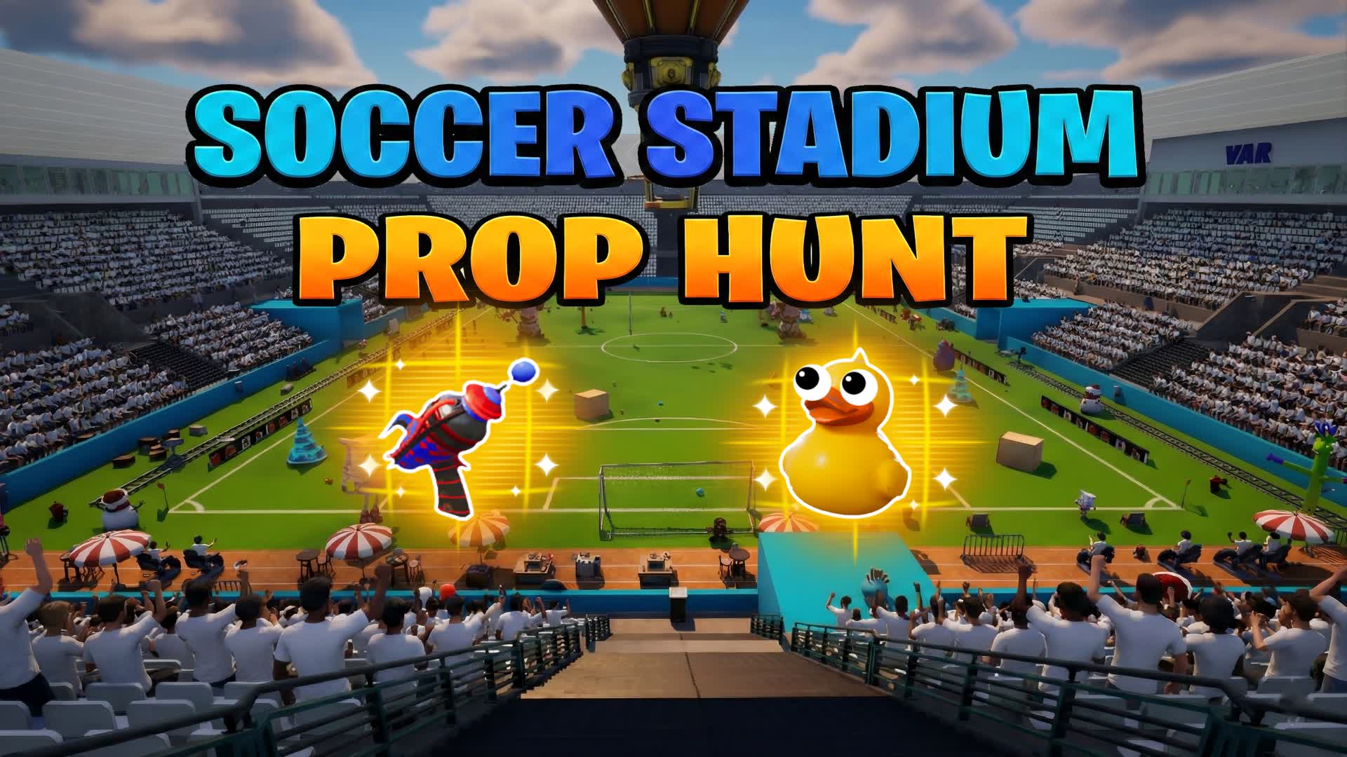SOCCER STADIUM PROP HUNT / CACHE CACHE