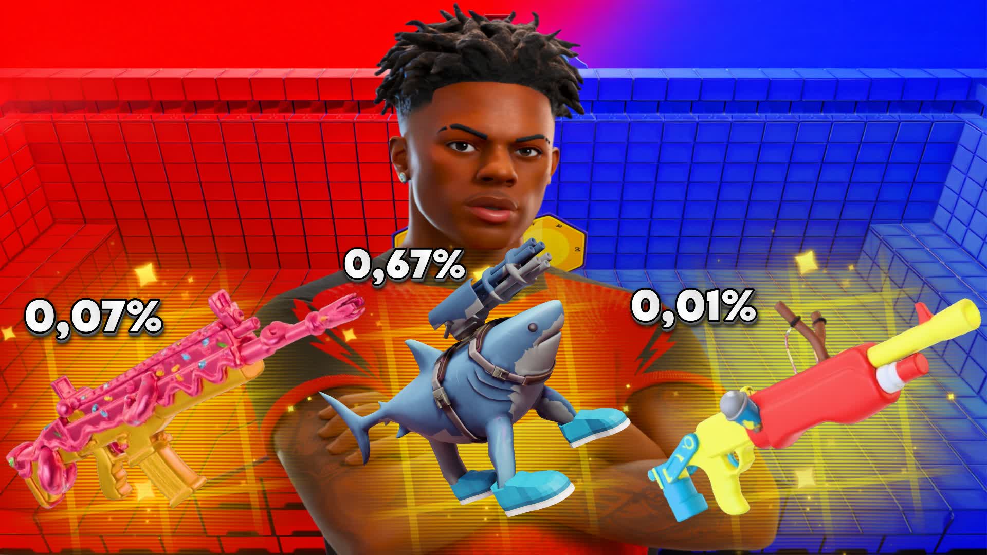 🔴🔵LUCKY RED vs BLUE WITH EVERY GUNS