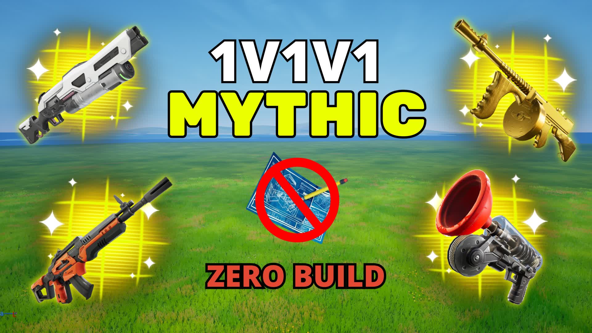 1V1V1 MYTHIC ZERO BUILD FREE FOR ALL