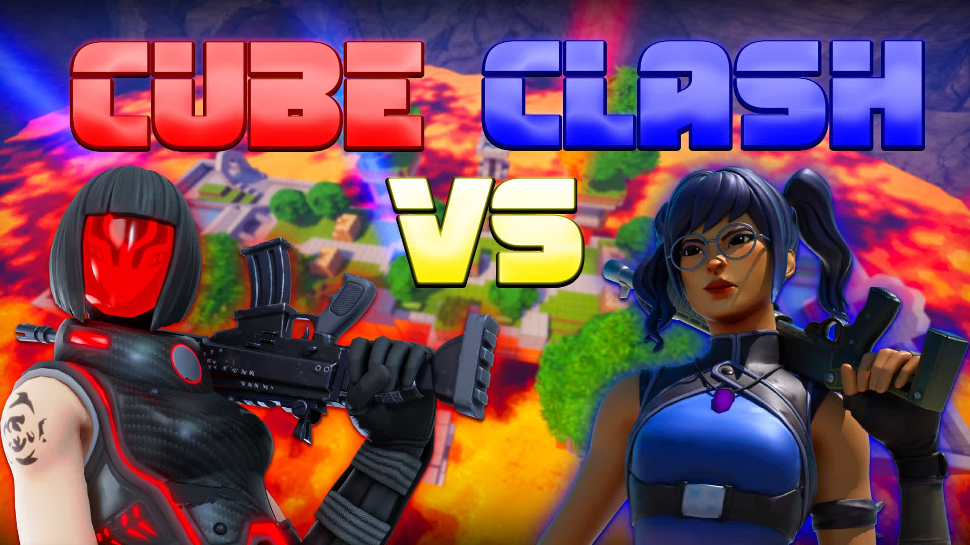 🧱CUBE CLASH RED VS BLUE🧱