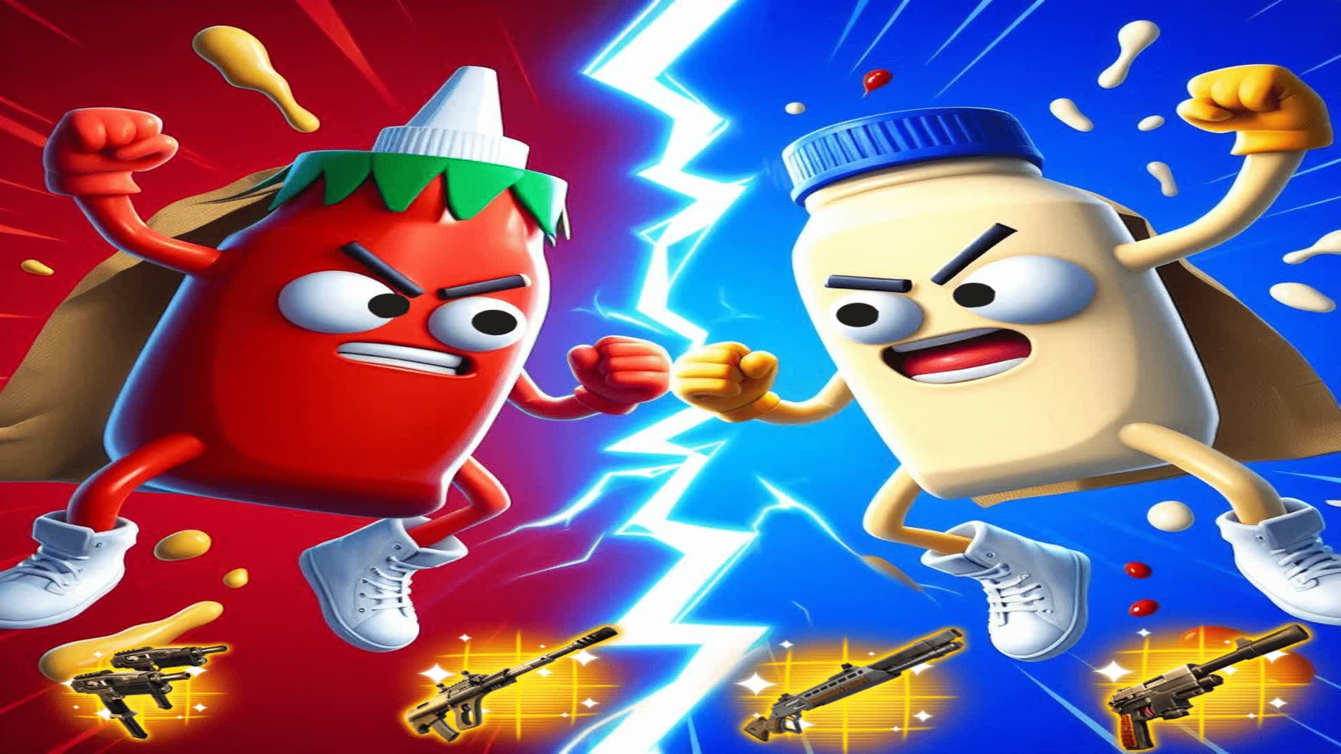 HEROS KETCHUP VS MAYONNAISE🍅🔵