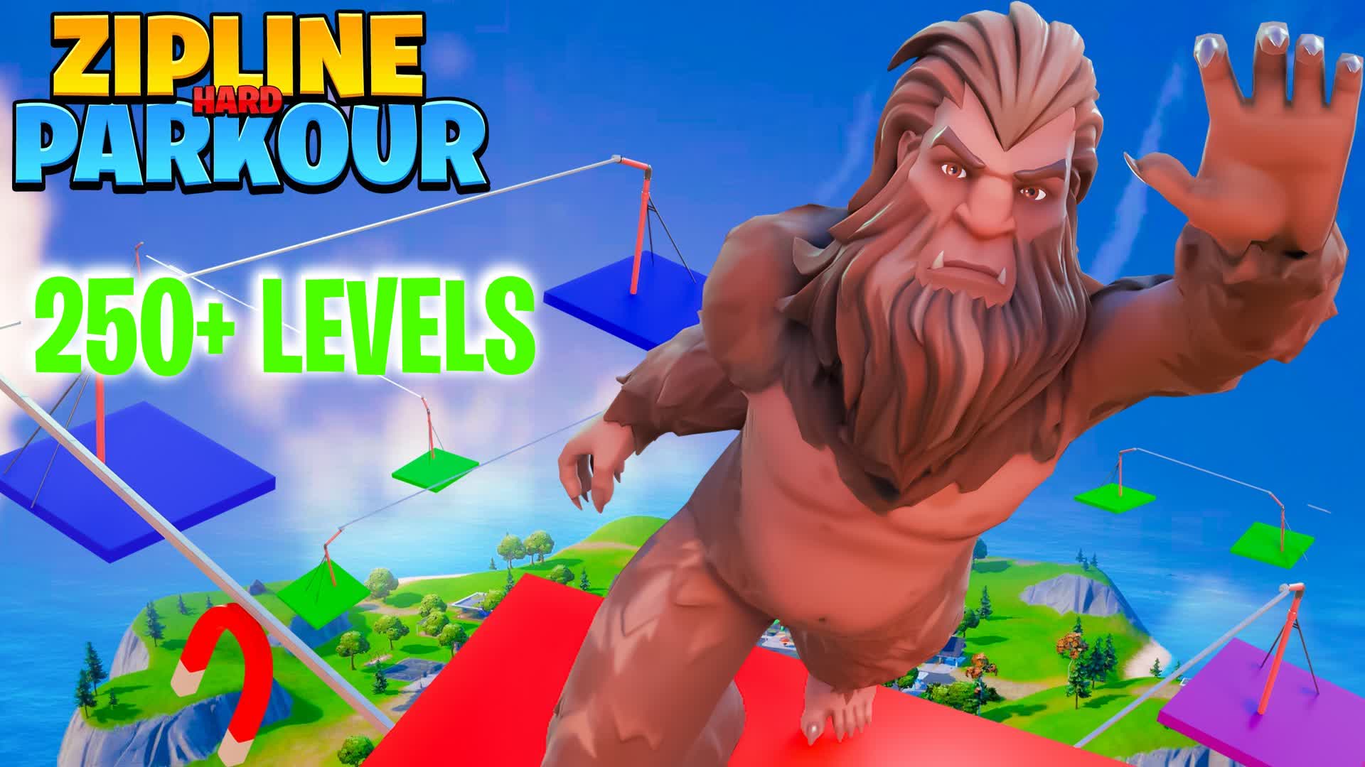 OBBY but you're on a Zipline