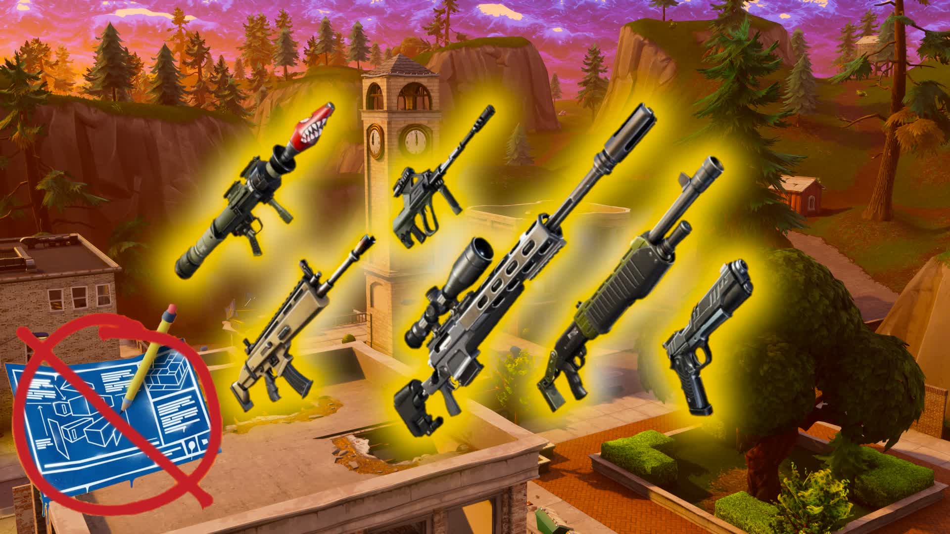 Tilted Towers No Build Free For All