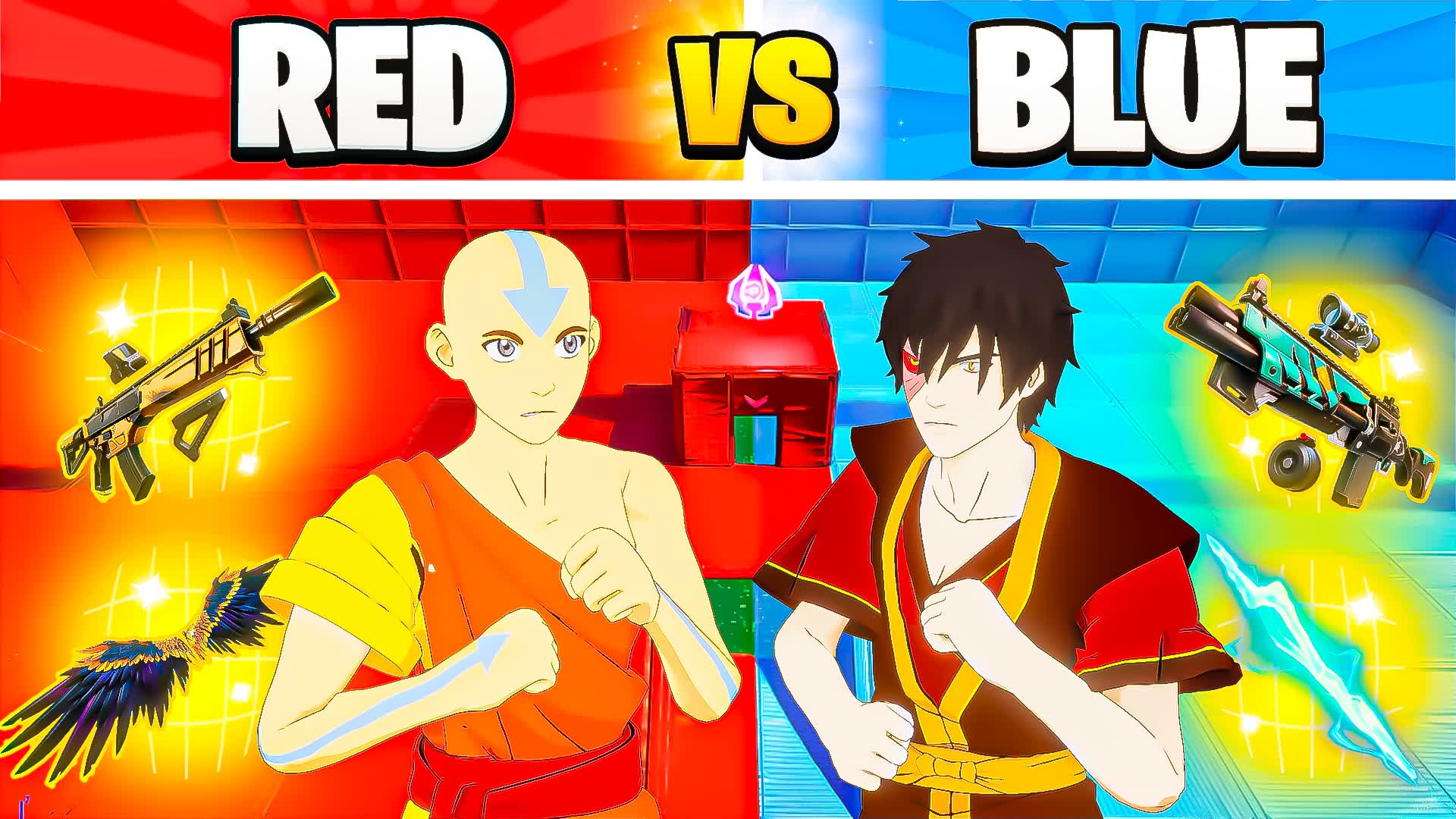 SUS AVATAR RED VS BLUE 🔴🔵