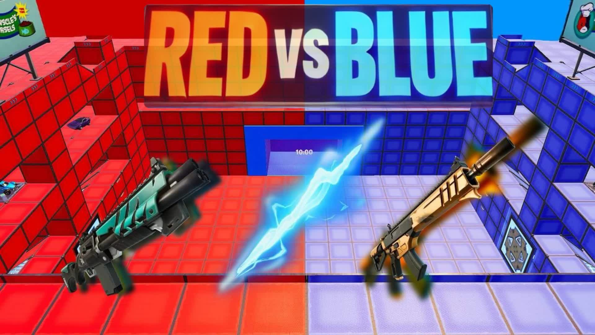 ALL GUNS RED VS BLUE! 🔴🔵