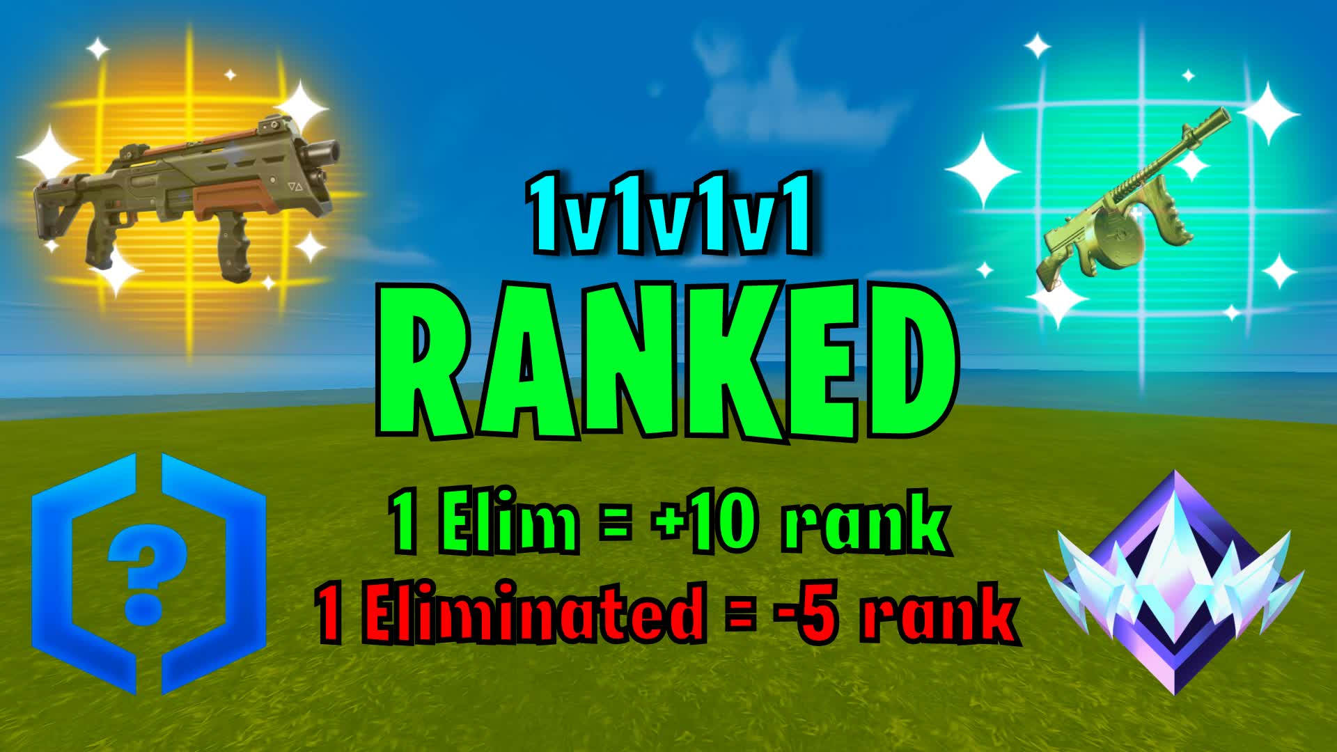 CRAZY!! 1v1v1v1 RANKED