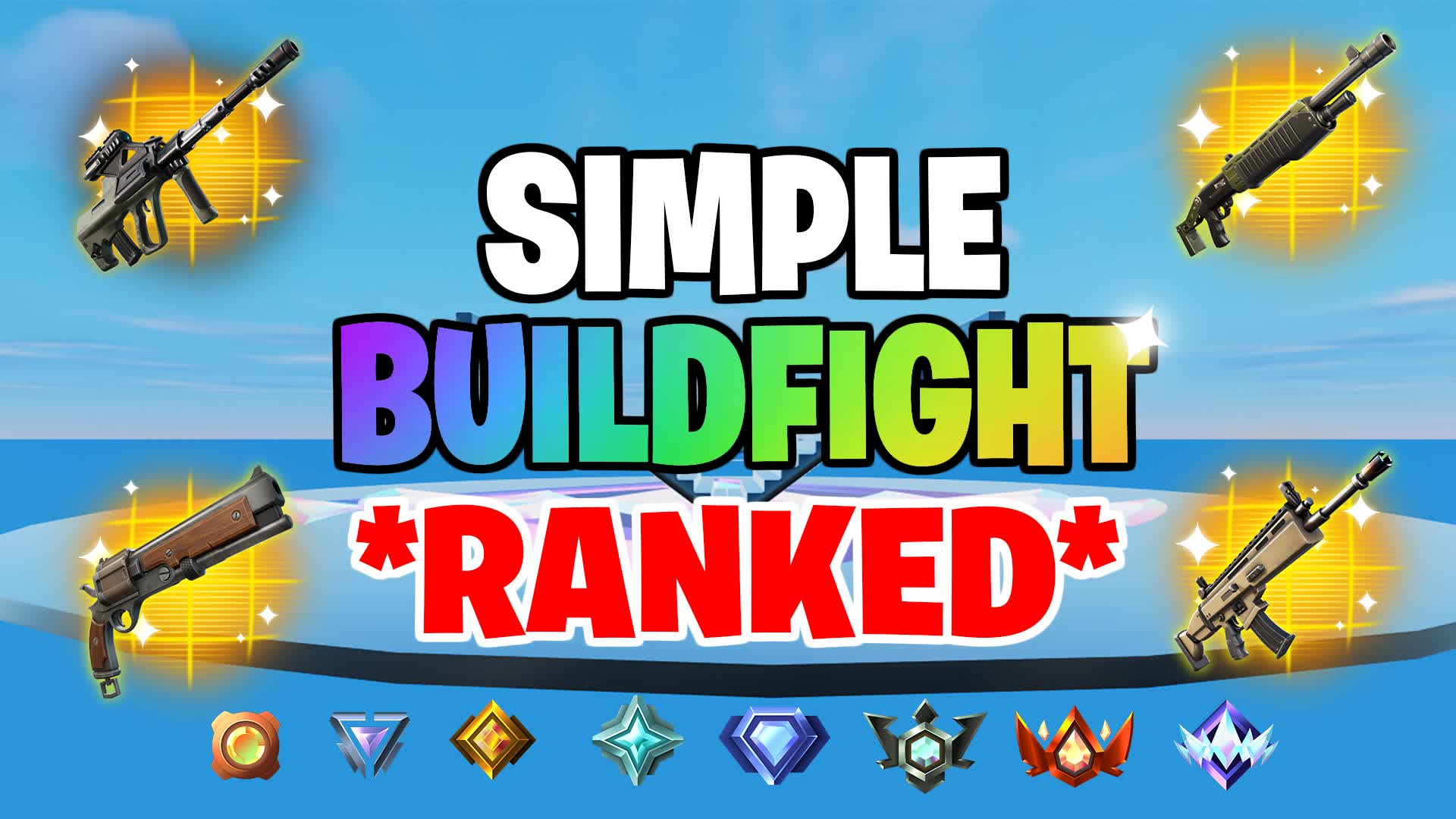 Simple 1V1 BUILD FIGHTS RANKED!🔥