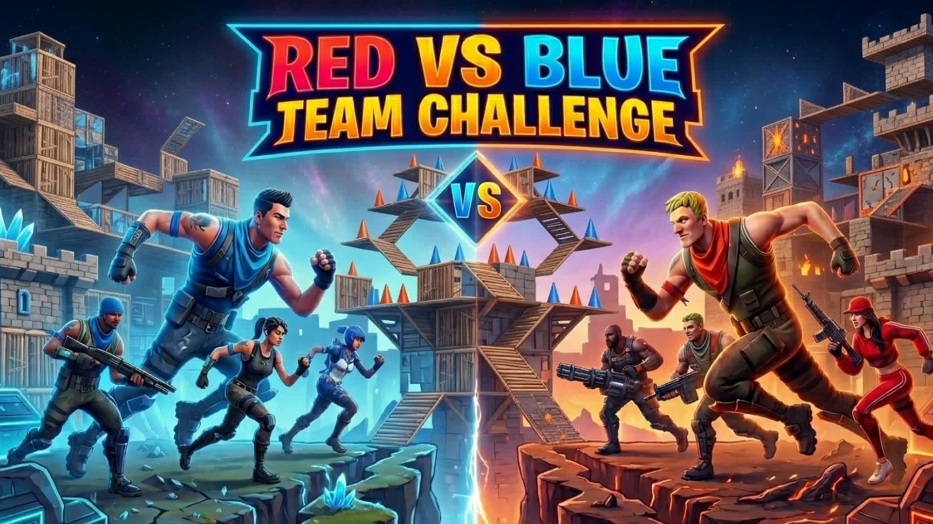 CLASH OF TITANS RED VS BLUE