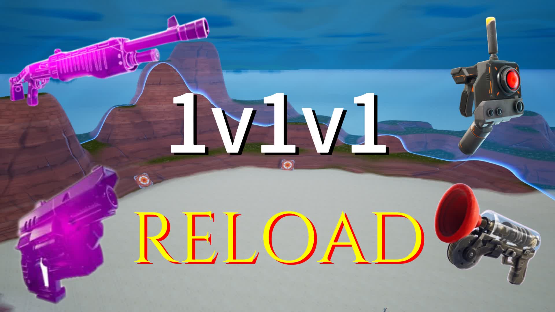 1v1v1 RELOAD 1V1 FREE FOR ALL The desert