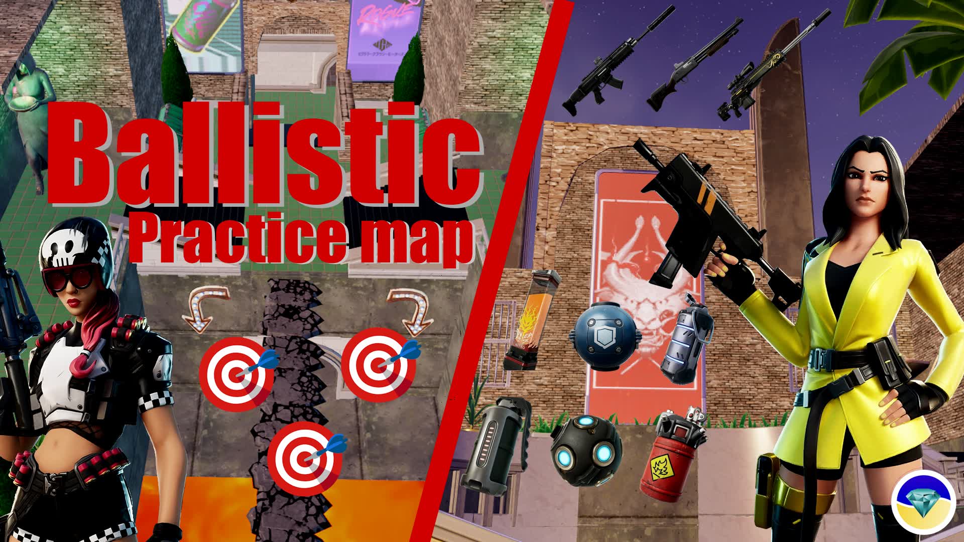 🎯Ballistic Practice Map🎯+ Aim Trainer