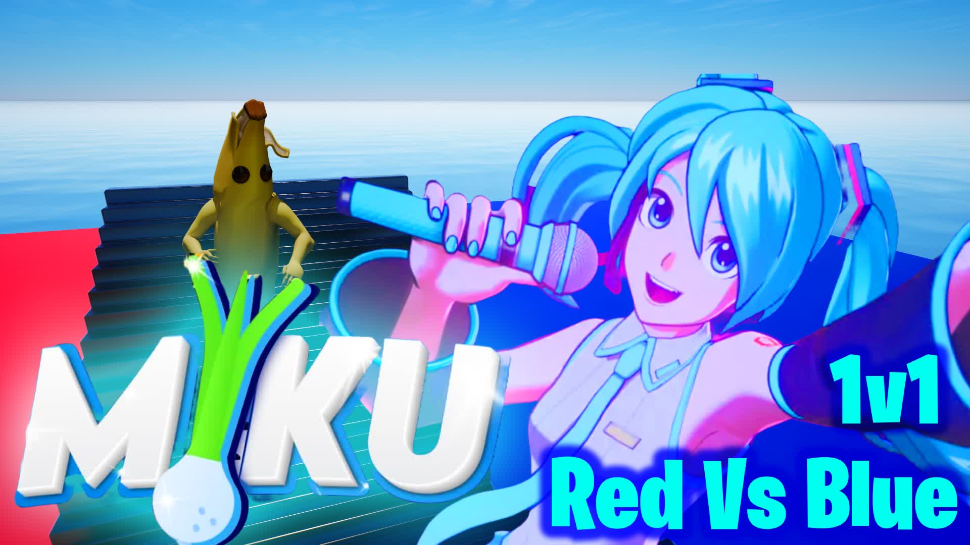 1v1🩵Miku🎤Red Vs Blue 初音ミク