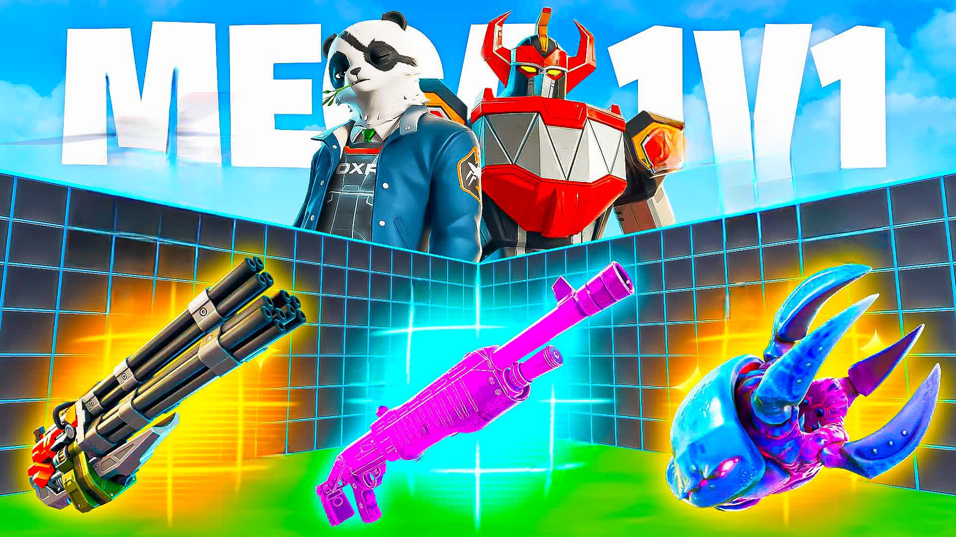 MEGA 1V1 ALL GUNS FFA 6564-1431-7933⭐️