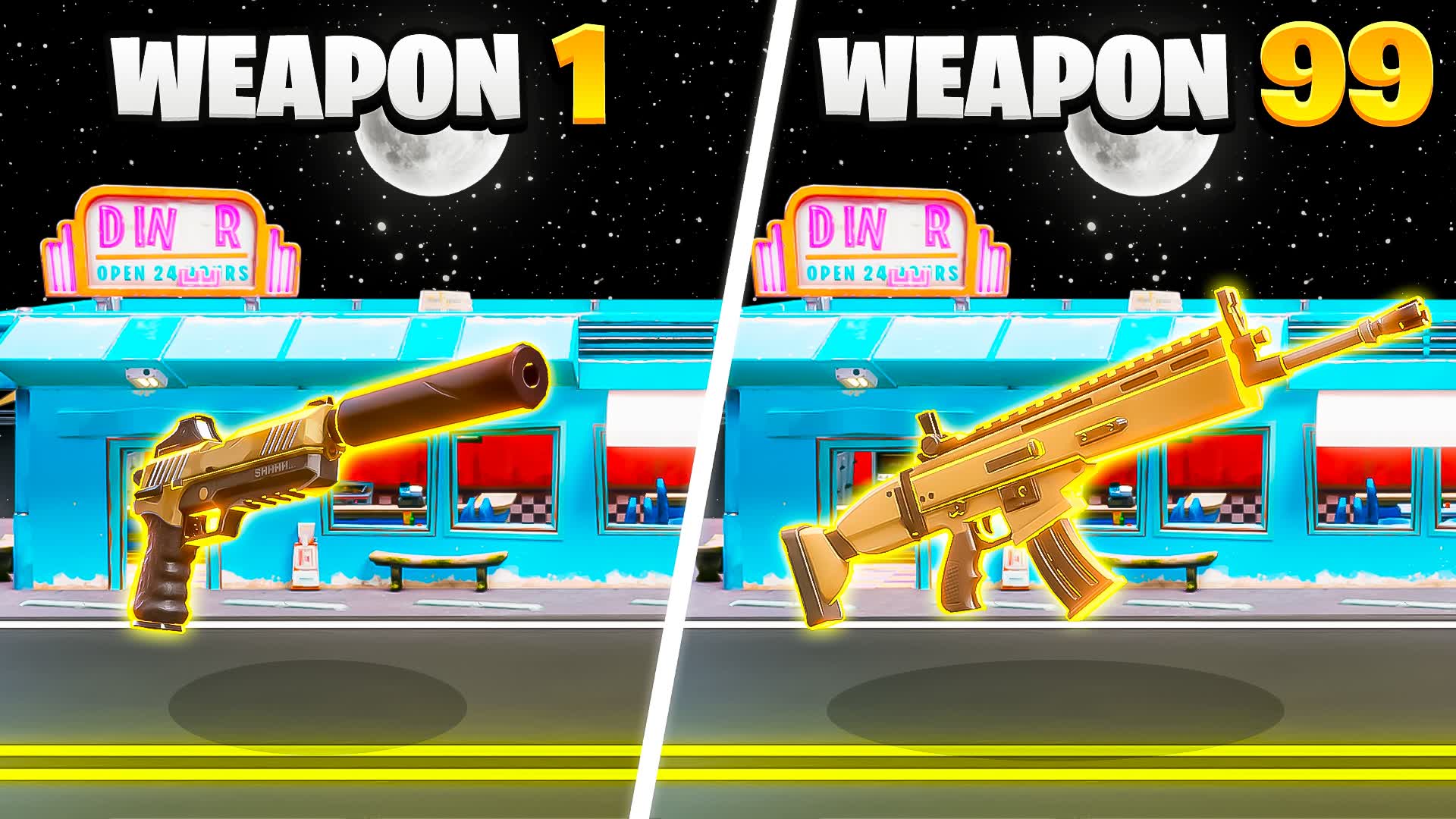 DINER NIGHT GOLD INFINITE 🌀 GUN GAME 🍟