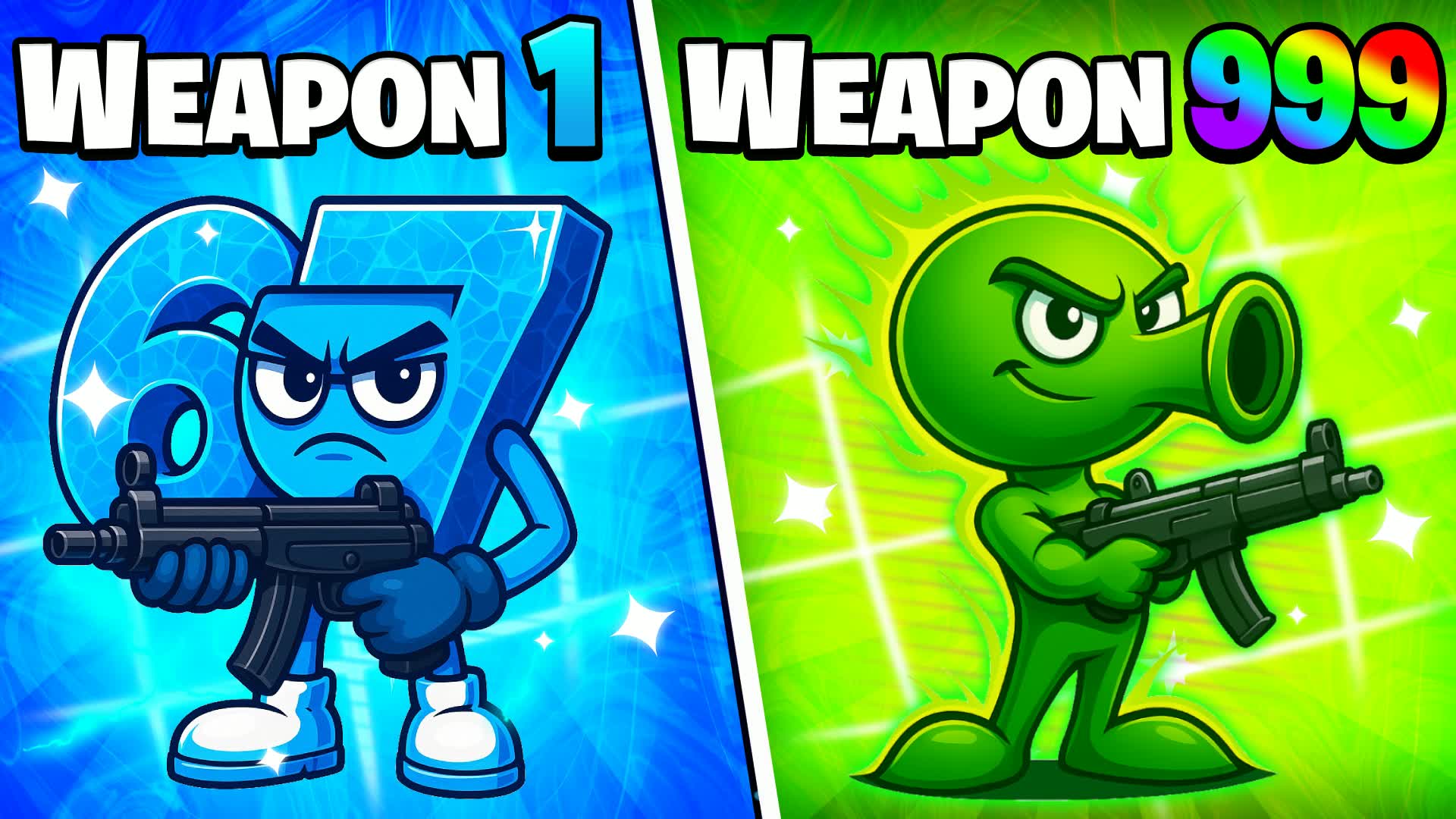 ⭐️BRAINROT GUN GAME🔫ONE SHOT🎯 1V1V1