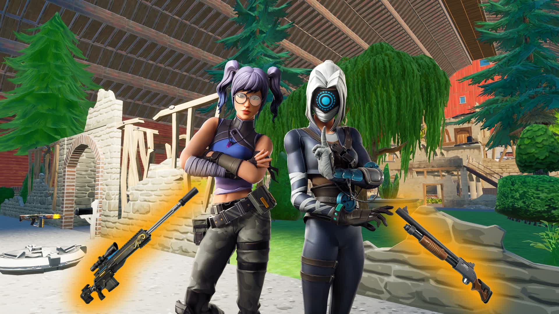 Red Vs Blue Arena Zero Build Barn