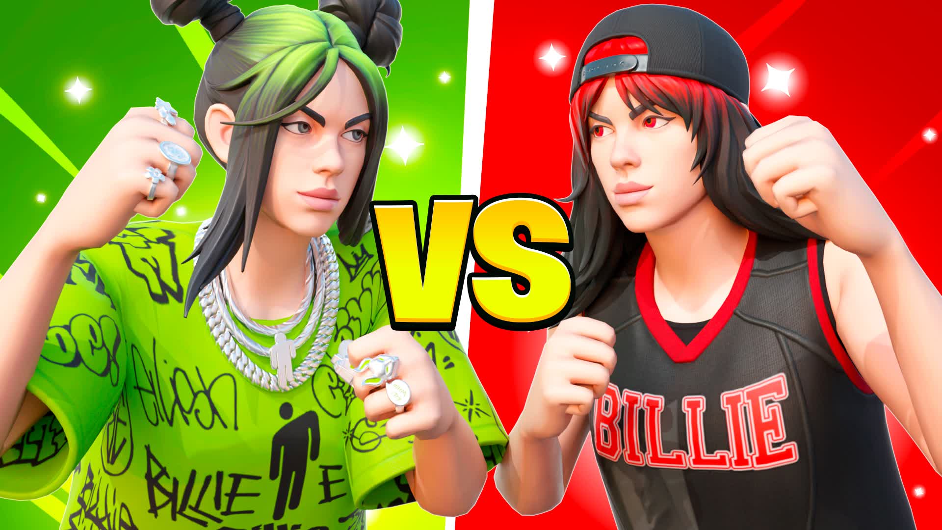 💚BILLIE GREEN VS BILLIE RED❤️‍🔥