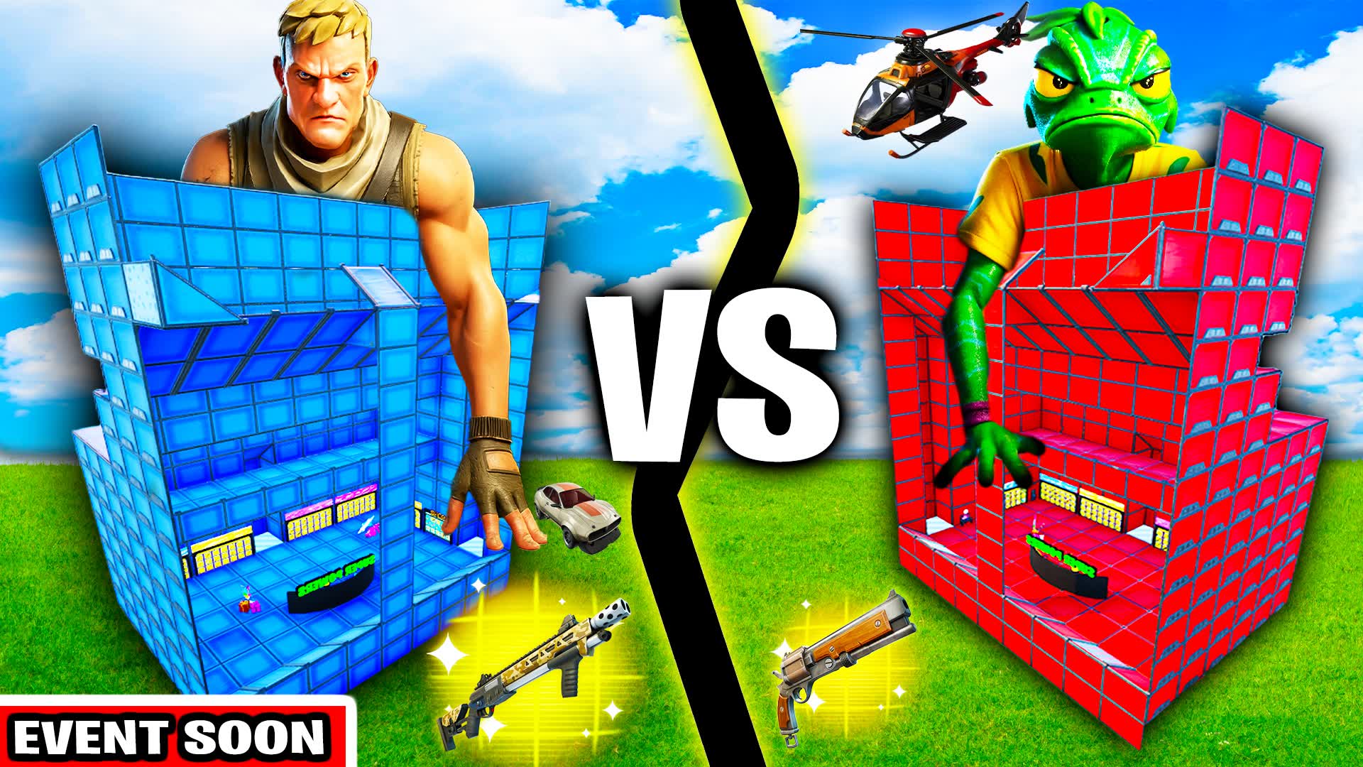 🔵7 VS 7🔴BASE FIGHTS